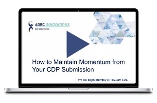 HOW TO MAINTAIN MOMENTUM FROM YOUR CDP SUBMISSION Video Thumbnail